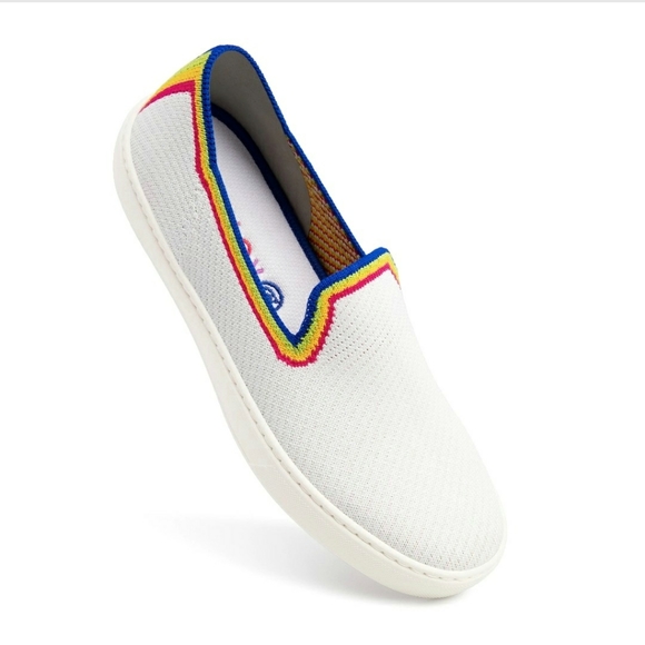 white rainbow sneakers